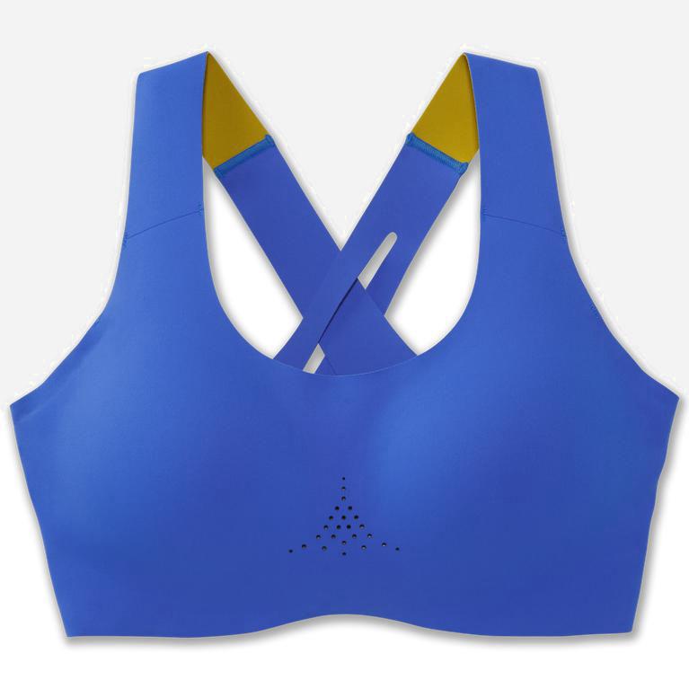 Brooks Dare Crossback 2.0 Sports - Run Bra Mujer - Azules / Doradas (KZ9521673)